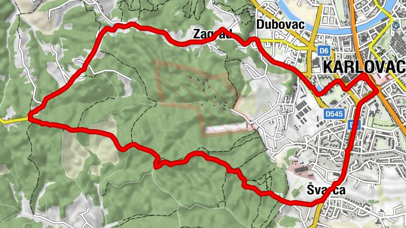 Karlovac - Gornja Švarča - Maradin - Novi Centar