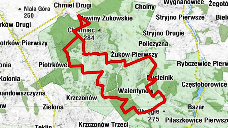 Olszanka - Zastawie - Majdanek-Żuków