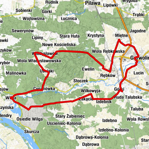 Wilga - Kaplica filialna - Kościół pw. Świętego Izydora - Kościół Wniebowzięcia Najświętszej Maryi Panny