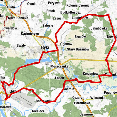 Dęblin - Nowy Kościół pw. Chrystusa Miłosiernego w Dęblinie - Kościół pw. Nawiedzenia Najświętszej Maryi Panny w Bobrownikach - Kościół pw. Wniebowzięcia Najświętszej Maryi Panny w Żabiance