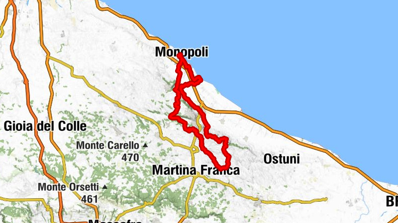 Monopoli - Chiesa di Sant'Antonio - Chiesa di Cristo delle Zolle - Monte Rizzo