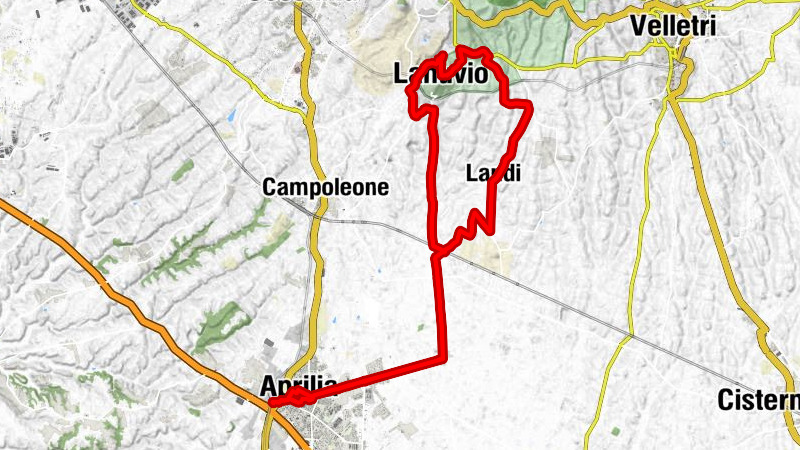 Aprilia - Lanuvio - Velletri