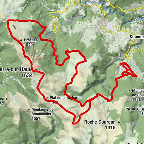 Le Crozet - Refuge du Garnier - Gite-auberge du Col du Béal - Chalet-refuge de Chapouilloux à Chalmazel