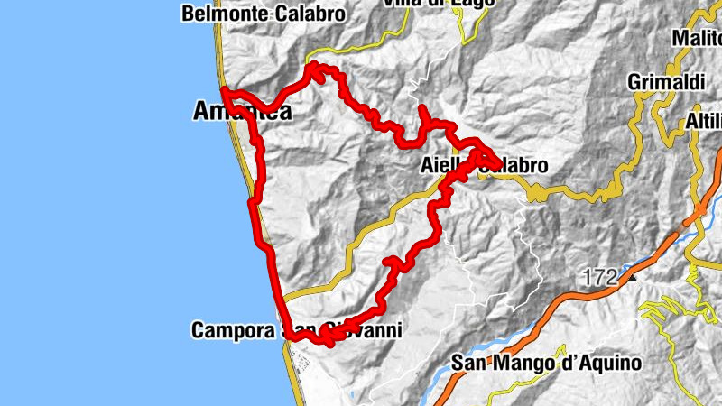 Amantea - Seahorse beach - Campora San Giovanni - Serra d'Aiello