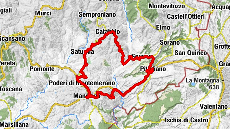Manciano - Poggio San Giovanni - Poggio Lungo - Poggio Filippone