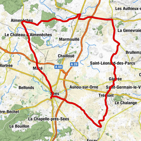 Sées - Église Saint-Léonard - Abbatiale Sainte-Opportune - Église Saint-Aubin