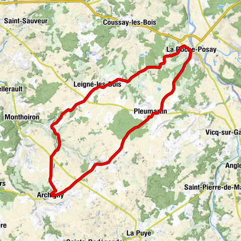 La Coudraie - Église Saint-Rémy - Col desSarrazins - La Roche-Posay