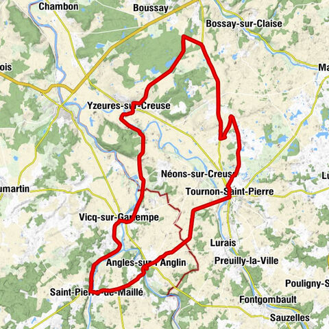 Bossay-sur-Claise - Chapelle Sainte-Croix - Église Saint-Pierre - Tournon-Saint-Pierre