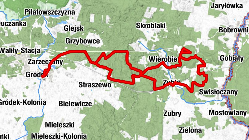 Gródek - Zarzeczany - Wierobie - Narejki