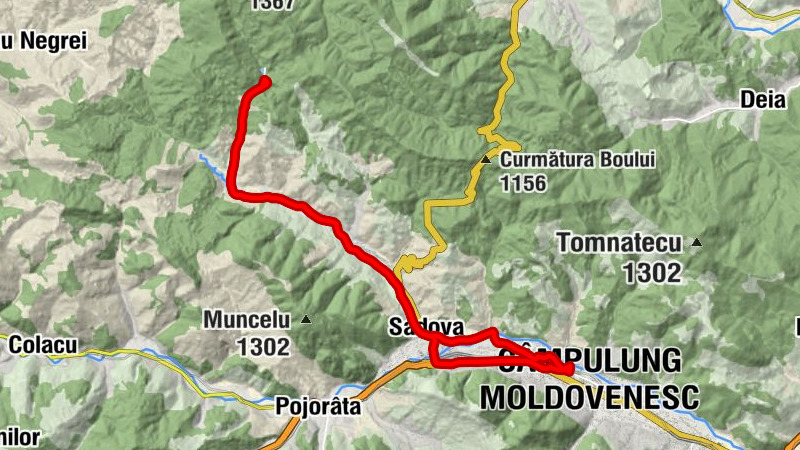 Câmpulung Moldovenesc - Pietrele Doamnei - Sadova