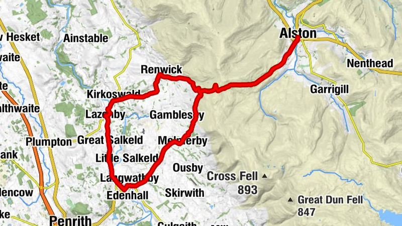 Lazonby and Kirkoswald - Lazonby - Kirkoswald - Alston