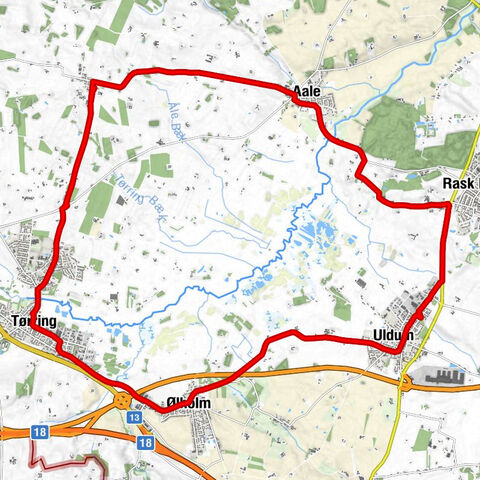 Hjortsvang - Aale - Boring - Dorteasminde