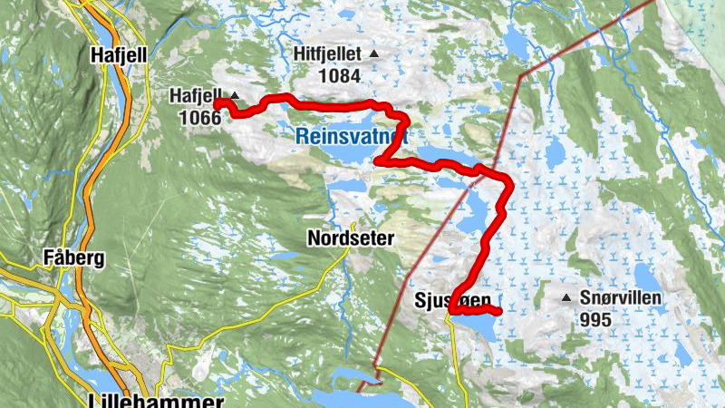Hundersætra - Ytre Reina - Nysætra - Elgåsen