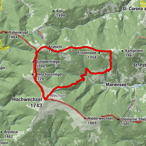 Hochwechsel und Arabichl ab/bis Mariensee