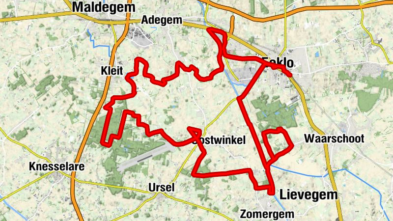 Eeklo - Sint-Vincentiuskerk - Stadhuis van Raverschoot - Koetshoeve