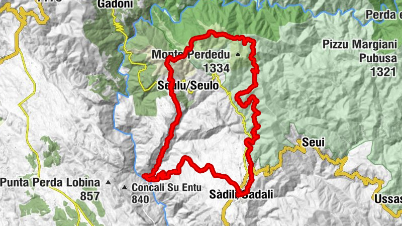 Sadali-Seulo - Sàdili/Sadali - Pitzu Erzului - Santa Barbara
