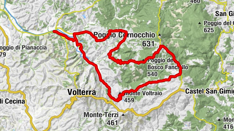 Molino d'Era - Poggio Gennaio - Poggio Porrione - Colle Cavina