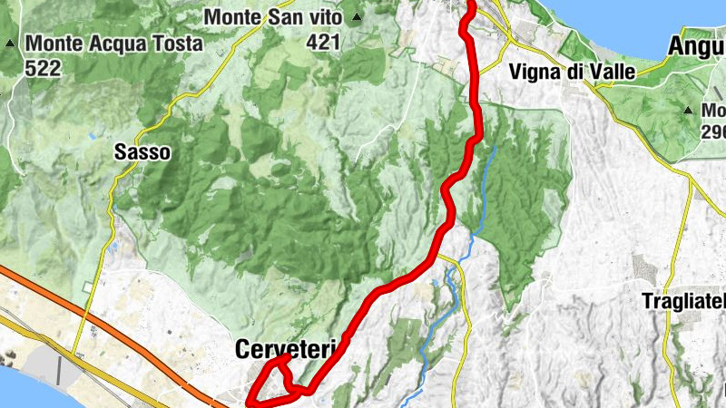Bracciano - Cerveteri - Poggio dell'Asino - Ladispoli