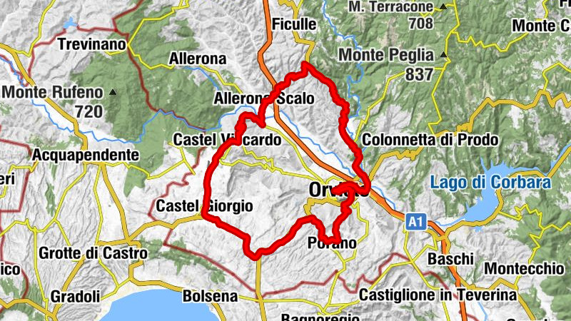 Bagni - Pian del Vantaggio - La Svolta - Orvieto