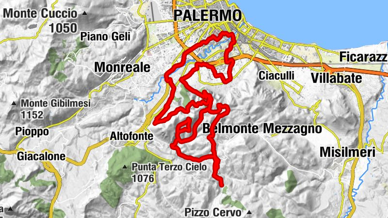 Palermo Vespri - Portella Salvatore - Portella del Pianetto - Portella Raccuglia