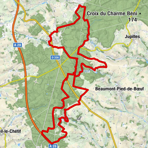 Laillé - La Birette - Les Salles - Rond des Forges