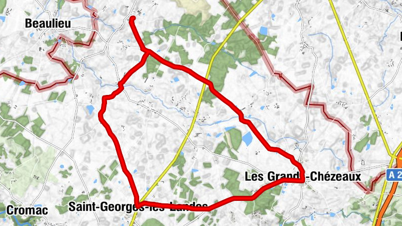 Mérigot - Le Gat - La Palisse - Saint-Georges-les-Landes