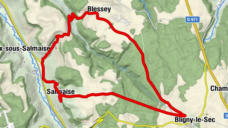 Salmaise - Présilly - Blessey - Bligny-le-Sec