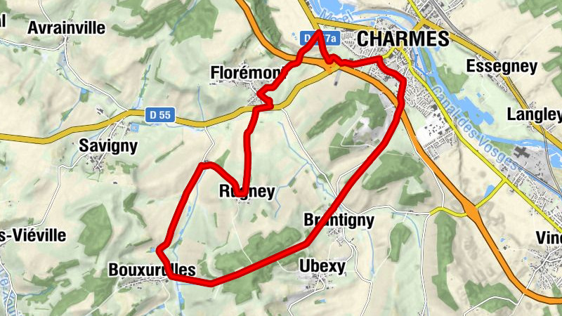Florémont - Charmes - Brantigny - Rugney