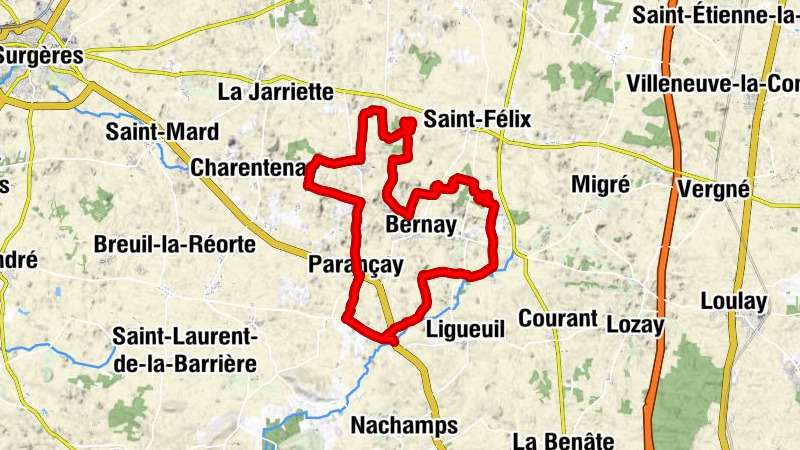 Tournay - La Charonnerie - Le Grand Malveau - Breuilles