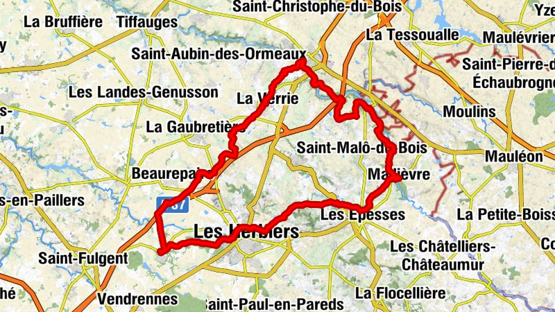 Mesnard-la-Barotière - L'Aubonnière - Notre-Dame-du-Pont - Les Herbiers