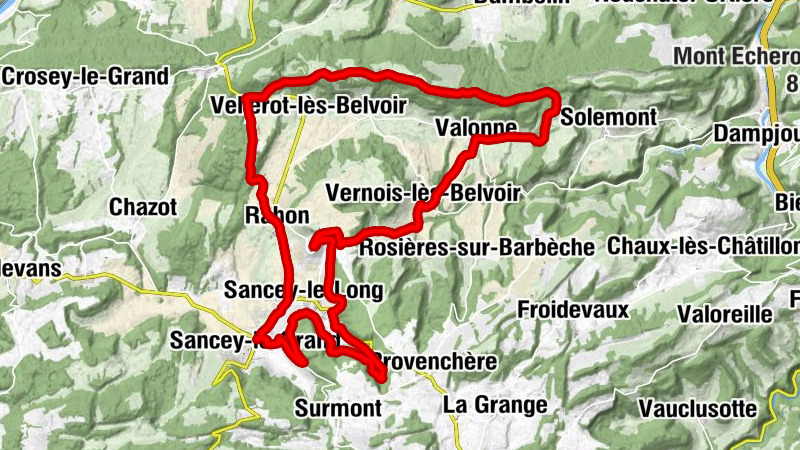 Sancey-le-Grand - Église Saint-Nicolas - Col de Pas de Bœuf - Église Saint-Martin