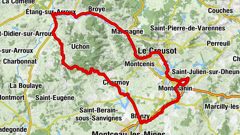 Le Creusot TGV (Montceau - Montchanin) - Église Saint-Laurent - Église de l'Assomption - Église Saint-Martin