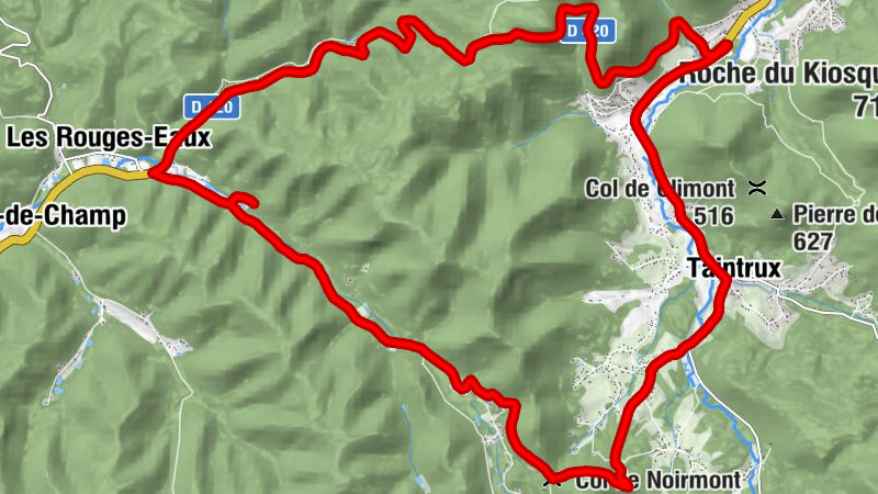 La Cense de Saint-Dié - Col de Noirmont - Taintrux - L'Échaugette