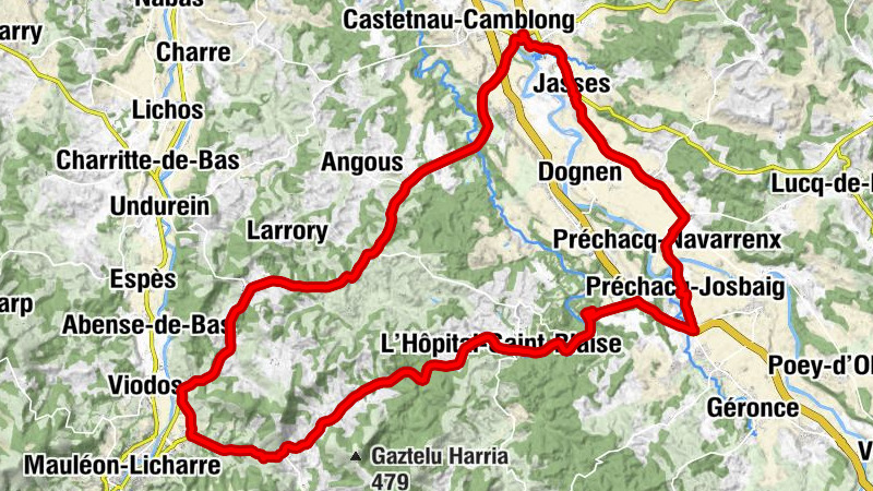 Mousserolle - Église Saint-Germain d'Auxerre - Chapelle Notre-Dame-de-Lourdes - Moncayolle-Larrory-Mendibieu