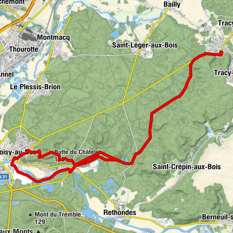 Ollencourt - Restaurant de l'Armistice - Prieuré Saint-Etienne - Butte du Châtelet