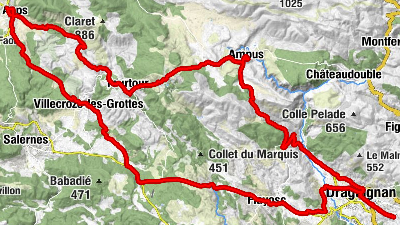 Draguignan - Col de la Grange - Collégiale Saint-Pancrace - Les Défens