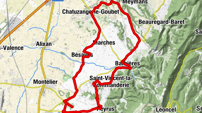 Chabeuil - Les Faucons - Église Saint-Sébastien - Charpey