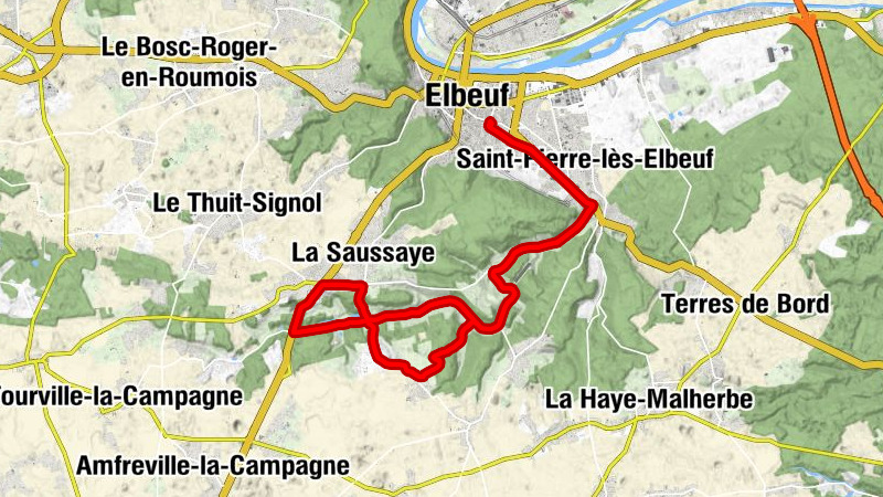 Elbeuf - restaurant de la gare - Église Saint-Christophe - Église Saint-Jean-Baptiste