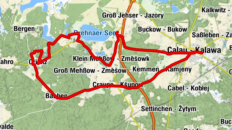 Mallenchen - Jazorce - Stadtkirche - Dorfkirche Kemmen - Dorfkirche Fürstlich Drehna