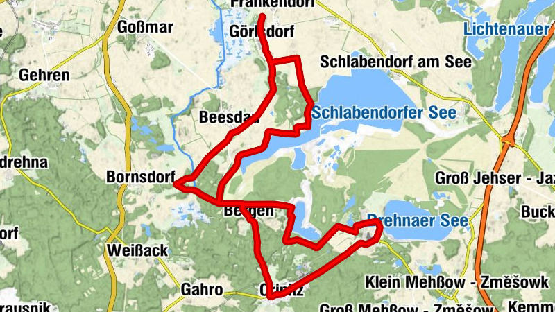 Görlsdorf - Bergen - Historischer Gasthof "Zum Hirsch" - Dorfkirche Fürstlich Drehna