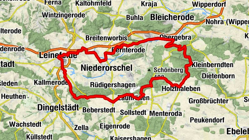 Breitenworbis - Rosenberg - Sommerberg - Gernrode