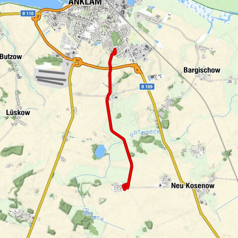 Anklam - Gellendin - Kapelle Gellendin - Dargibell