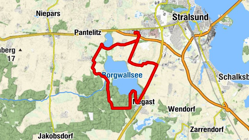 Stralsund - Lüssow - Jagdhof Negast - Pütter Kirche