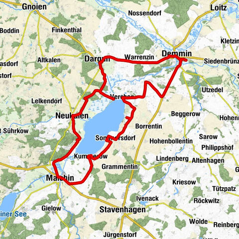 Demmin - Kleine Hafenklause - Dargun - Neukalen