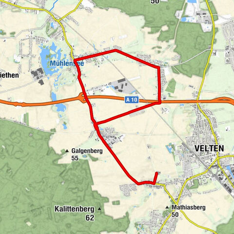 Marwitz - Feldsteinkirche Eichstädt um 1301/1400 - Siedlung Eichstädter Weg - Bärensiedlung