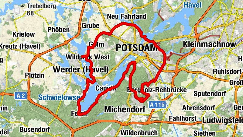 Wilhelmshorst - Dorfkirche Geltow - Kaiserkirche - Geiselberg