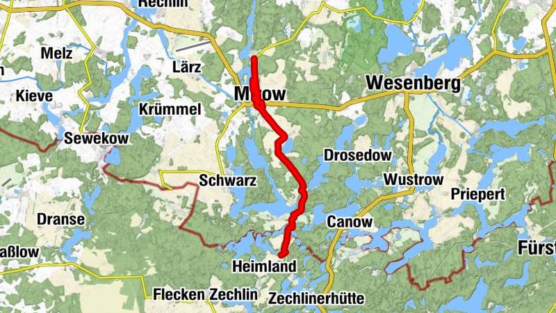 Luhme - Fleether Mühle - Mirow - Gosch Hotel Mirow