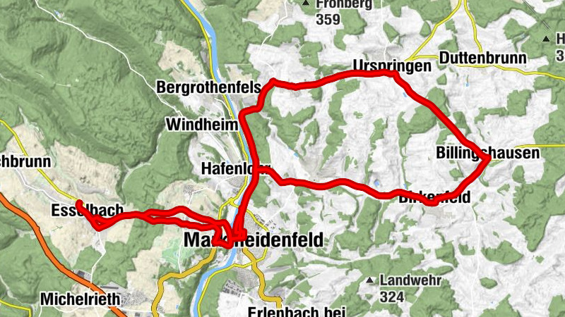 Spessartpforte - Esselbach - Marktheidenfeld - Christuskirche