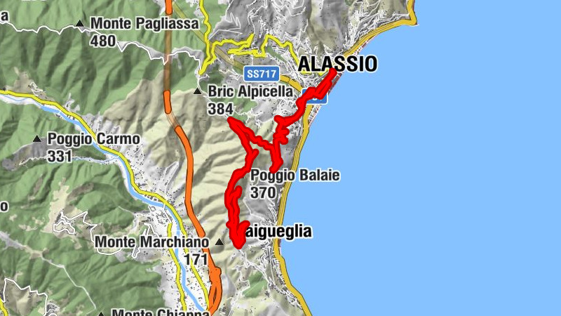 Alassio - Chiesa di Sant'Ambrogio - Poggio Brea - Poggio Balaie