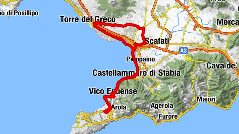 Via Sant'Antonio - Chiesa di Santa Maria di Portosalvo - Chiesa dei Santi Ciro e Giovanni - Torre del Greco